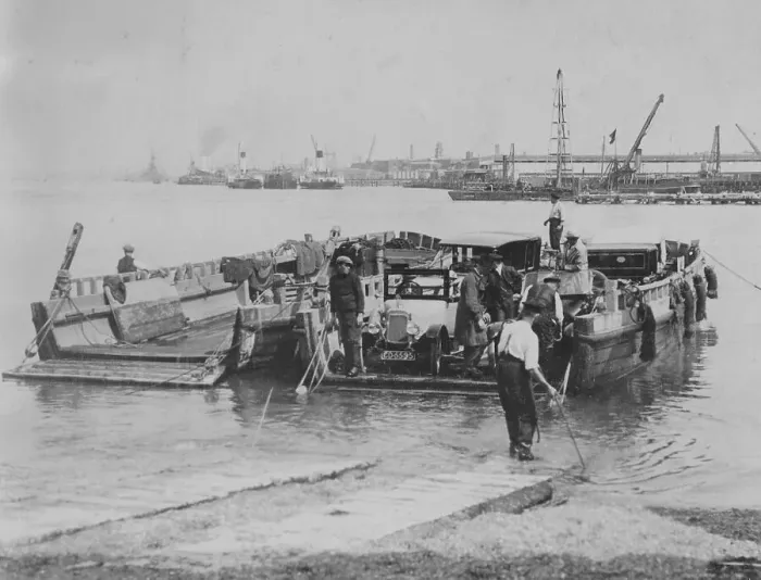 Framed Print : A Calthorpe Minor car on the ferry at Southampton, July 1920 Framed Print : A Calthorpe Minor car on the ferry at Southampton, July 1920