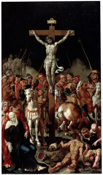Framed Print : Calvary, between 1545 and 1550. Artist: Maerten van Heemskerck Framed Print : Calvary, between 1545 and 1550. Artist: Maerten van Heemskerck