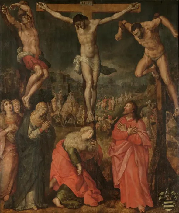Framed Print : Calvary, 1597. Creator: Jan Snellinck Framed Print : Calvary, 1597. Creator: Jan Snellinck