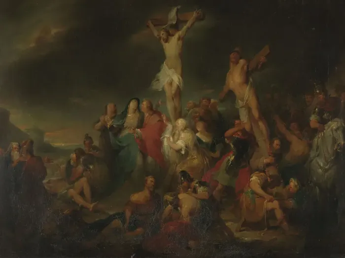 Framed Print : Calvary, 1832. Creator: Nicaise de Keyser Framed Print : Calvary, 1832. Creator: Nicaise de Keyser