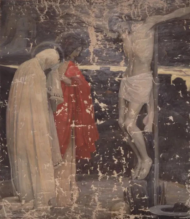 Framed Print : Calvary. Artist: Nesterov, Mikhail Vasilyevich (1862-1942) Framed Print : Calvary. Artist: Nesterov, Mikhail Vasilyevich (1862-1942)