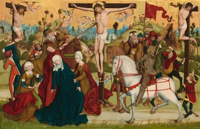 Framed Print : Calvary, c. 1470 / 1480. Creator: Master of the Death of Saint Nicholas of Münster Framed Print : Calvary, c. 1470 / 1480. Creator: Master of the Death of Saint Nicholas of Münster