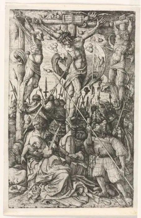 Framed Print : The Calvary, c. 1520. Creator: Daniel I Hopfer (German, c. 1470-1536) Framed Print : The Calvary, c. 1520. Creator: Daniel I Hopfer (German, c. 1470-1536)