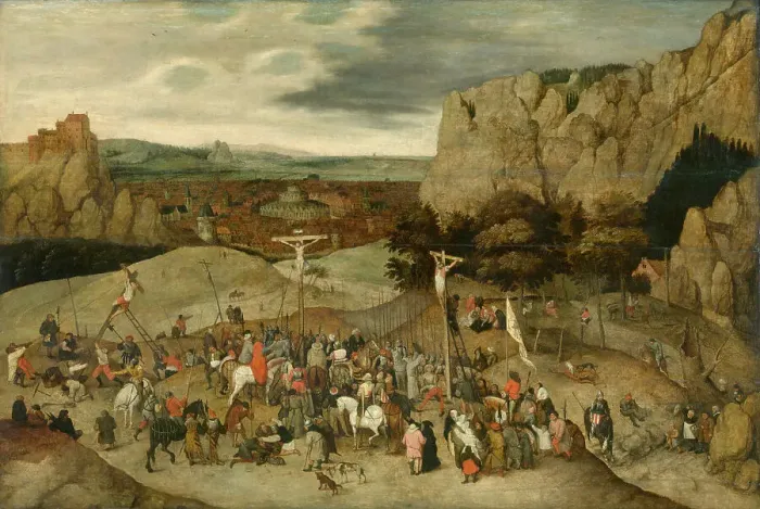 Framed Print : Calvary, c1580-1630. Creator: Pieter Brueghel the Younger Framed Print : Calvary, c1580-1630. Creator: Pieter Brueghel the Younger