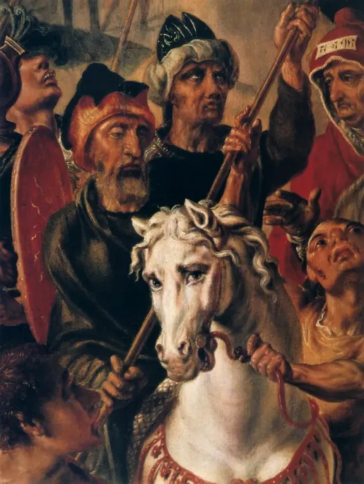 Framed Print : Calvary, detail from centre panel, 1545-1550. Artist: Maerten van Heemskerck Framed Print : Calvary, detail from centre panel, 1545-1550. Artist: Maerten van Heemskerck