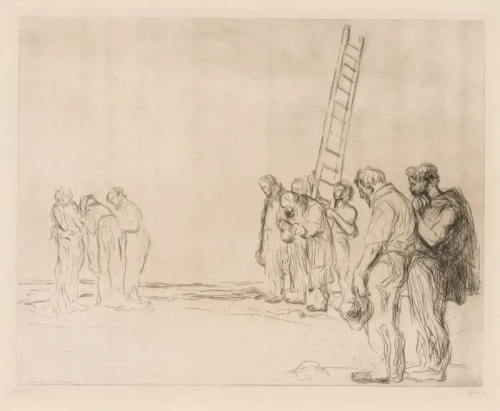 Framed Print : Calvary. Creator: Jean Louis Forain (French, 1852-1931) Framed Print : Calvary. Creator: Jean Louis Forain (French, 1852-1931)