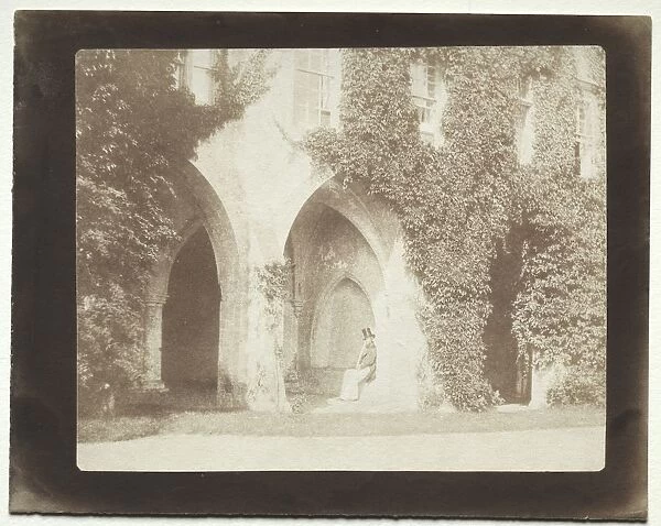 Calvert Jones Seated in the Sacristy of Lacock Abbey, 1845. Creator: William Henry Fox Talbot