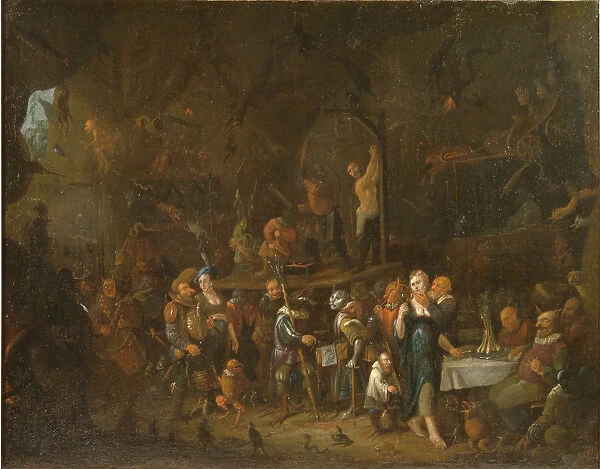 Calvin in Hell, um 1700