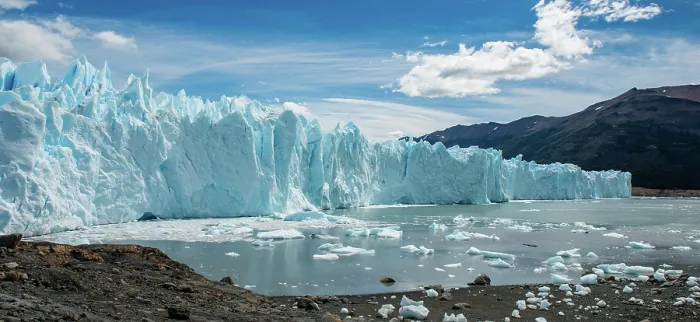 Framed Print : Calving Glacier. Creator: Dorte Verner Framed Print : Calving Glacier. Creator: Dorte Verner