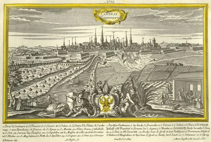 Framed Print : Cambray, c1740. Creator: A GlaBer Framed Print : Cambray, c1740. Creator: A GlaBer