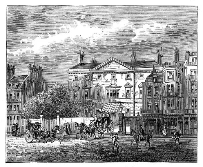 Framed Print : Cambridge House, Piccadilly, London, 1854, (c1888) Framed Print : Cambridge House, Piccadilly, London, 1854, (c1888)