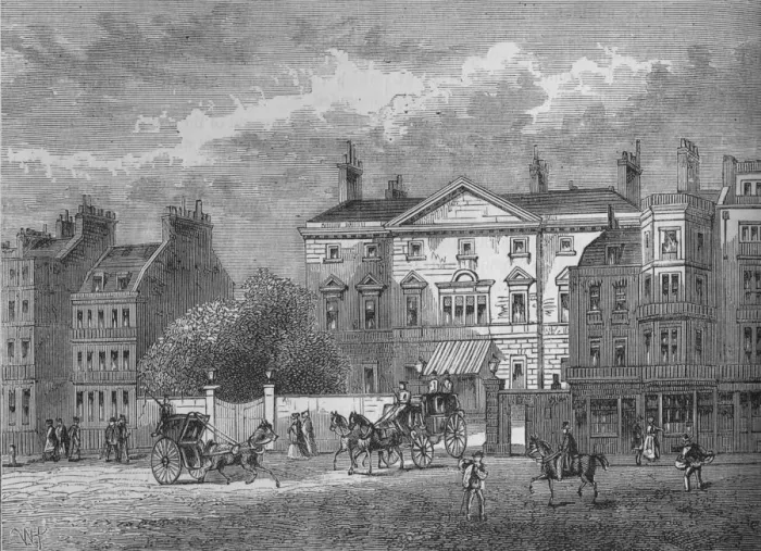 Framed Print : Cambridge House, Westminster, London, c1854 (1878) Framed Print : Cambridge House, Westminster, London, c1854 (1878)