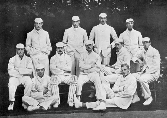Framed Print : Cambridge University cricket XI, c1899. Artist: Stearn Framed Print : Cambridge University cricket XI, c1899. Artist: Stearn