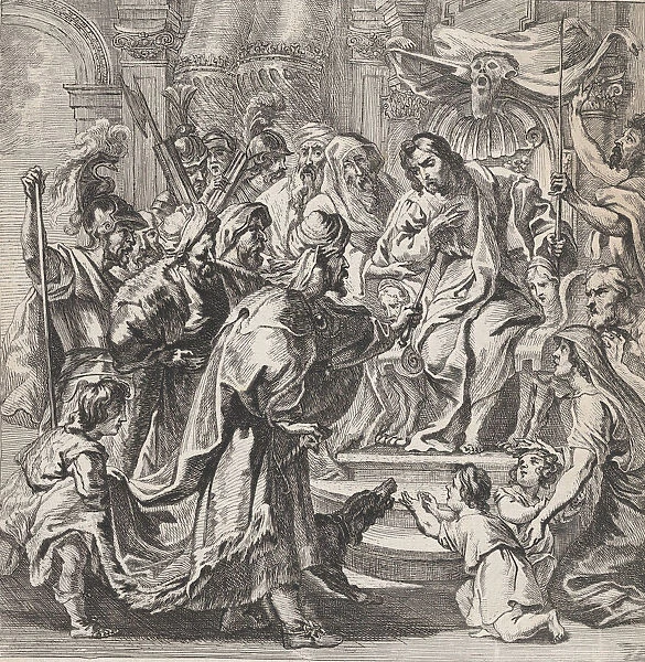 Cambyses punishing the unjust judge Sisamnes, ca. 1630-80. ca. 1630-80
