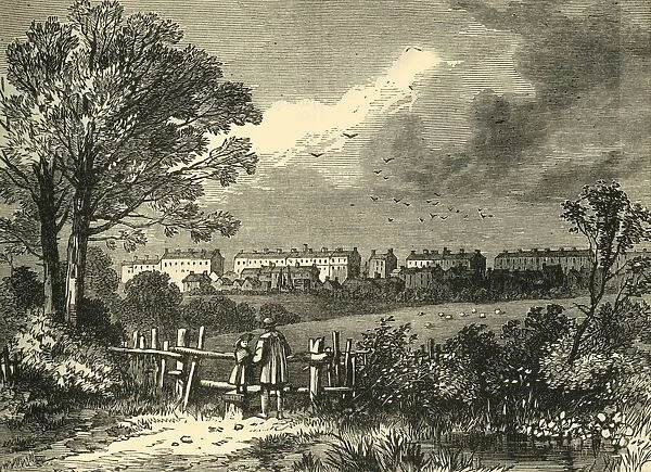 Camden Town, from the Hampstead Road, Marylebone, 1780, (c1876). Creator: Unknown