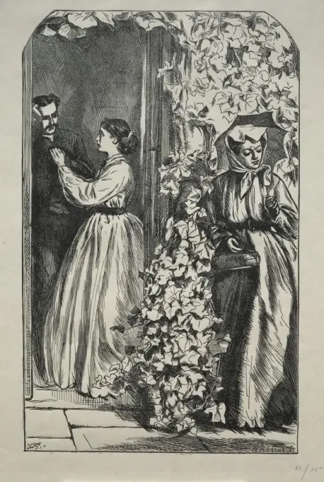 Framed Print : What Came of Killing a Rich Uncle One Christmas Time, 1865. Creator: Charles Samuel Keene (British Framed Print : What Came of Killing a Rich Uncle One Christmas Time, 1865. Creator: Charles Samuel Keene (British