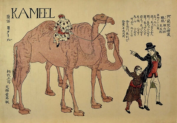 Camels with Dutch Handlers, ca. 1821. Creator: Unknown