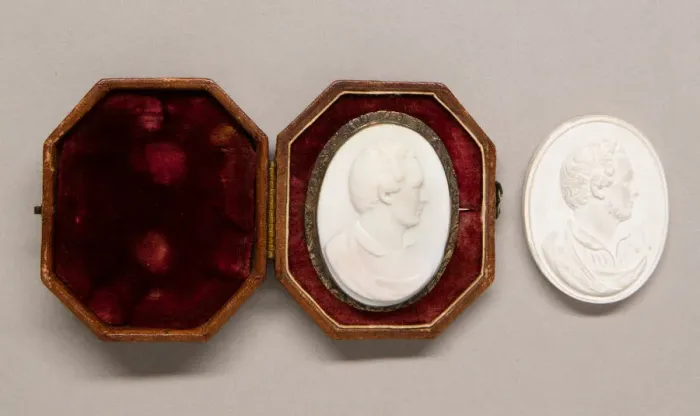 Framed Print : Cameo of John J. Francis, 1846 / 49. Creator: Erastus Dow Palmer Framed Print : Cameo of John J. Francis, 1846 / 49. Creator: Erastus Dow Palmer
