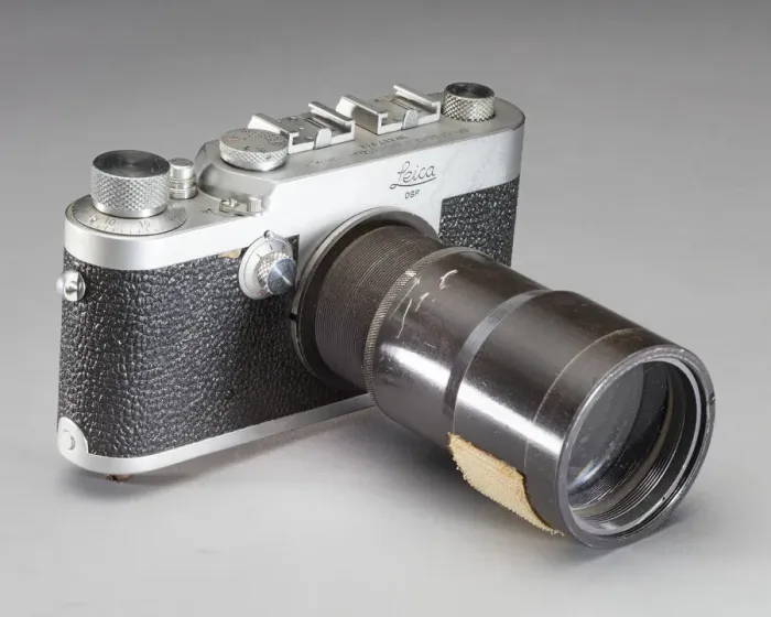 Framed Print : Camera, Leica, Spectrographic, 35mm, Glenn, Friendship 7, ca. 1962. Creator: Leica