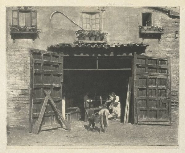 Camera Work: A Carpenters Shop - Toledo, 1914. Creator: J. Craig Annan (British, 1864-1946)