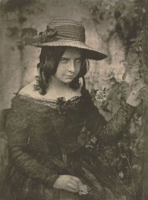 Framed Print : Camera Work: Girl in Straw Hat, 1912. Creator: David Octavius Hill (British, 1802-1870) Framed Print : Camera Work: Girl in Straw Hat, 1912. Creator: David Octavius Hill (British, 1802-1870)