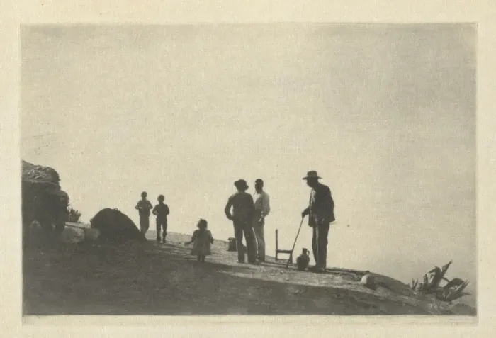 Framed Print : Camera Work: Group on a Hill Road - Granada, 1914. Creator: J. Craig Annan (British, 1864-1946) Framed Print : Camera Work: Group on a Hill Road - Granada, 1914. Creator: J. Craig Annan (British, 1864-1946)