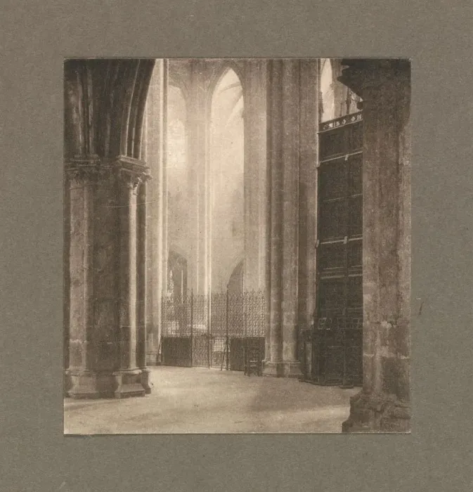 Framed Print : Camera Work: Height and Light in Bourges Cathedral, 1903. Creator: Frederick H. Evans (British Framed Print : Camera Work: Height and Light in Bourges Cathedral, 1903. Creator: Frederick H. Evans (British
