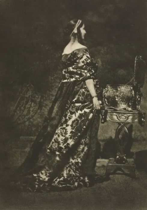 Framed Print : Camera Work: Portrait - The Gown and the Casket, 1909. Creator: David Octavius Hill (British Framed Print : Camera Work: Portrait - The Gown and the Casket, 1909. Creator: David Octavius Hill (British