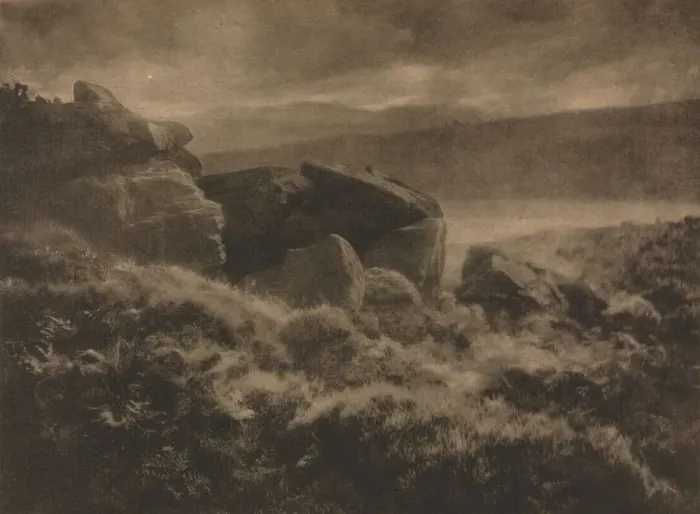 Framed Print : Camera Work: Rain from the Hills, 1905. Creator: A. Horsley Hinton (British, 1863-1908) Framed Print : Camera Work: Rain from the Hills, 1905. Creator: A. Horsley Hinton (British, 1863-1908)