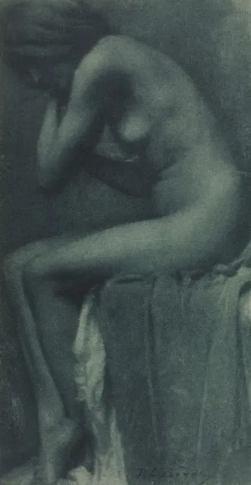 Framed Print : Camera Work: Study [Nude], 1906. Creator: Rene Le Begue (French, 1857-1914)