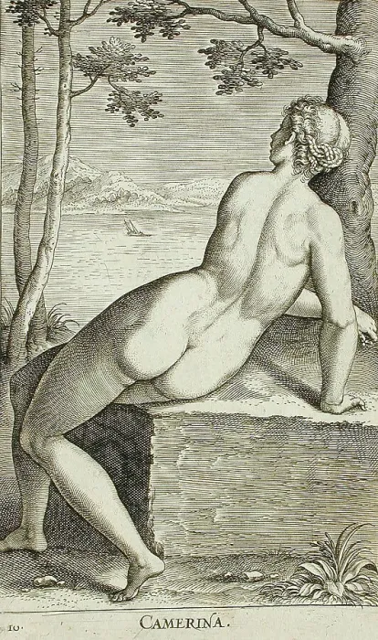 Framed Print : Camerina, 1587. Creator: Philip Galle Framed Print : Camerina, 1587. Creator: Philip Galle