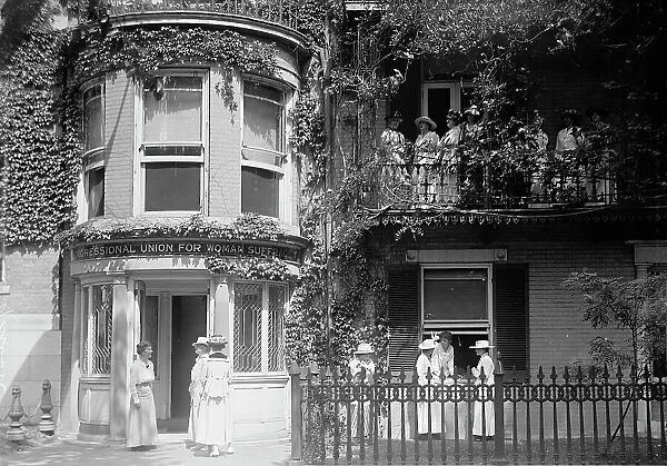 Cameron House, Later Part of Cosmos Club - Woman Suffrage, 1915. Creator: Harris & Ewing. Cameron House, Later Part of Cosmos Club - Woman Suffrage, 1915. Creator: Harris & Ewing