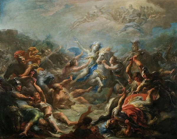 Camilla at War from Virgil's Aeneid, between 1708 and 1710. Creator: Giacomo del Po