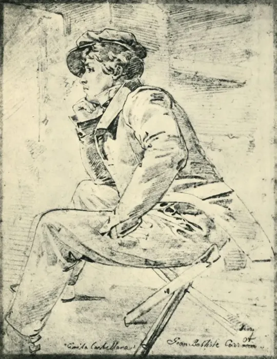 Framed Print : Camille Corot, 1826, (1943). Creator: Ernst Fries Framed Print : Camille Corot, 1826, (1943). Creator: Ernst Fries