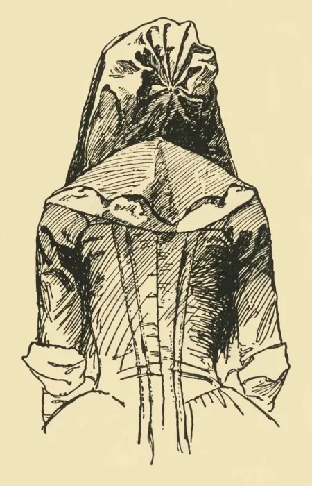 Framed Print : A Camlet Hood; taken from an Orginal Garment, c1702, (1937). Creator: Unknown Framed Print : A Camlet Hood; taken from an Orginal Garment, c1702, (1937). Creator: Unknown