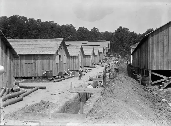 Framed Print : Camp, 1917 or 1918. Creator: Harris & Ewing. Camp, 1917 or 1918. Creator: Harris & Ewing Framed Print : Camp, 1917 or 1918. Creator: Harris & Ewing. Camp, 1917 or 1918. Creator: Harris & Ewing