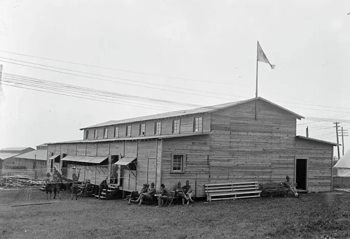 Framed Print : Camp, 1917 or 1918. Creator: Harris & Ewing. Camp, 1917 or 1918. Creator: Harris & Ewing Framed Print : Camp, 1917 or 1918. Creator: Harris & Ewing. Camp, 1917 or 1918. Creator: Harris & Ewing