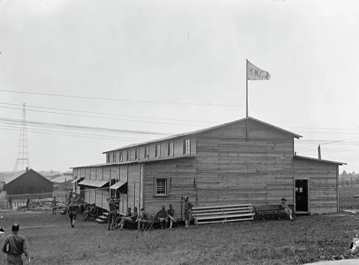 Framed Print : Camp, 1917 or 1918. Creator: Harris & Ewing. Camp, 1917 or 1918. Creator: Harris & Ewing Framed Print : Camp, 1917 or 1918. Creator: Harris & Ewing. Camp, 1917 or 1918. Creator: Harris & Ewing