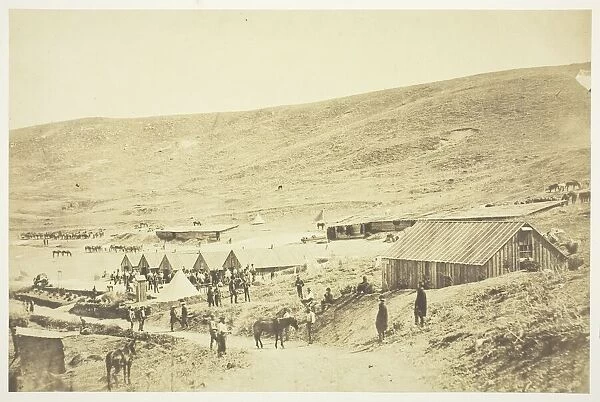 Camp of the 4th Light Dragoons, 1855. Creator: Roger Fenton