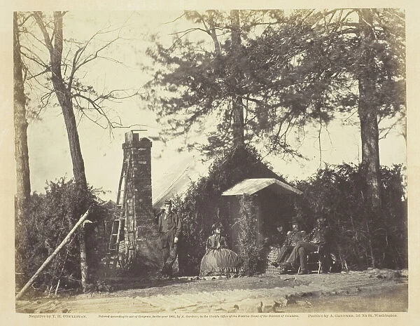 Camp Architecture, Brandy Station, Virginia, January 1864. Creator: Alexander Gardner