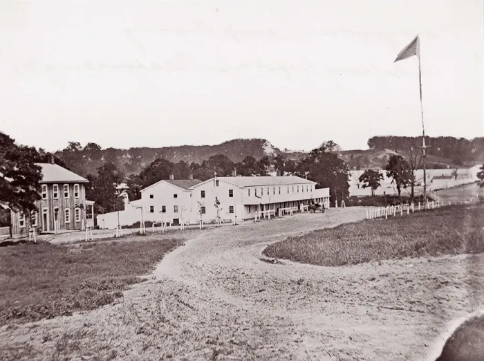 Framed Print : Camp Barry near Bladensberg, Maryland. Artillery Depot, 1861-65. Creator: Unknown