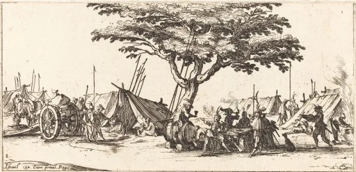 Framed Print : The Camp, c. 1633. Creator: Jacques Callot