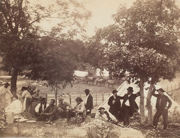 Camp of Captain Hoff, Rear View, Gettysburg, Pennsylvania, July 1865