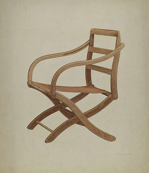 Camp Chair, c. 1940. Creator: George C. Brown