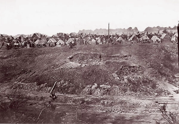 Camp of Construction Corps, U. S. Military Railroad at City Point, 1861-65