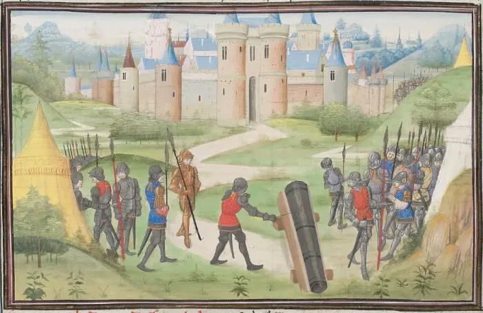 Framed Print : Camp of the Crusaders near Jerusalem. Miniature from the Historia by William of Tyre, 1460s. Artist: Anonymous Framed Print : Camp of the Crusaders near Jerusalem. Miniature from the Historia by William of Tyre, 1460s. Artist: Anonymous