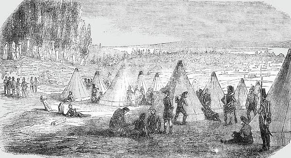 Camp of the English at Scutari, 1854. Creator: Unknown