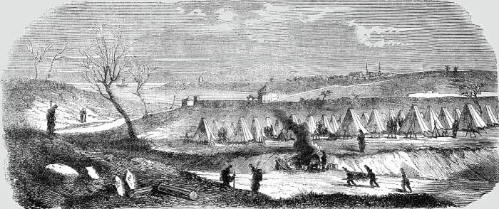 Framed Print : Camp of the French Soldiery, near Gallipoli, 1854. Creator: Unknown Framed Print : Camp of the French Soldiery, near Gallipoli, 1854. Creator: Unknown