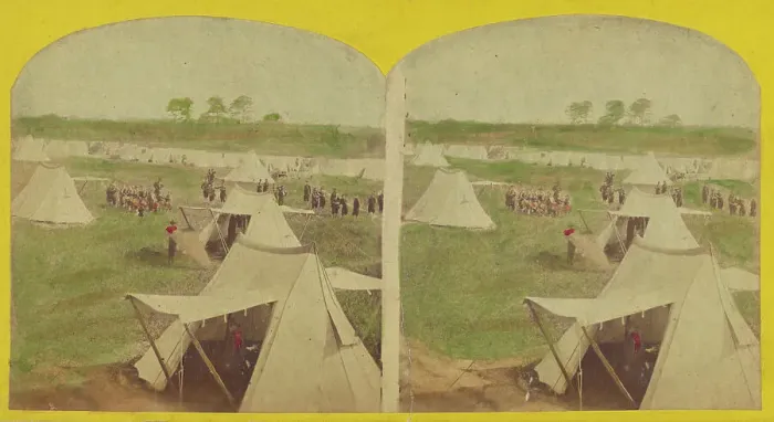 Framed Print : Camp Hamilton near (---illeg.) Monroe, Va. 1861-1865. Creator: Unknown Framed Print : Camp Hamilton near (---illeg.) Monroe, Va. 1861-1865. Creator: Unknown
