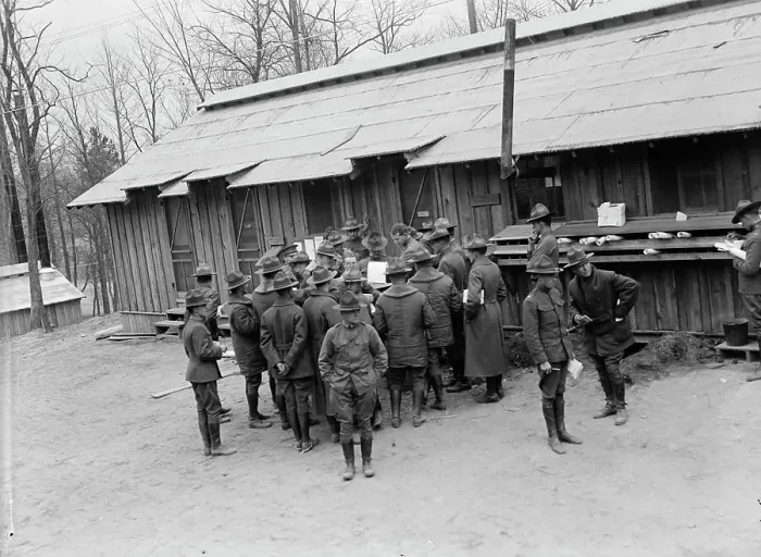 Framed Print : Camp Meade, Maryland - Misc, Views, 1917. Creator: Harris & Ewing. Camp Meade, Maryland - Misc, Views, 1917. Creator: Harris & Ewing Framed Print : Camp Meade, Maryland - Misc, Views, 1917. Creator: Harris & Ewing. Camp Meade, Maryland - Misc, Views, 1917. Creator: Harris & Ewing